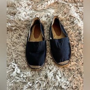 Viscata Barceloneta Canvas Espadrille Flats, Navy, Women’s Size EU 42/ US 11